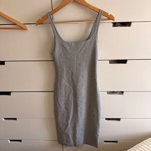 Zara Light Grey Ribbed Tank Dress